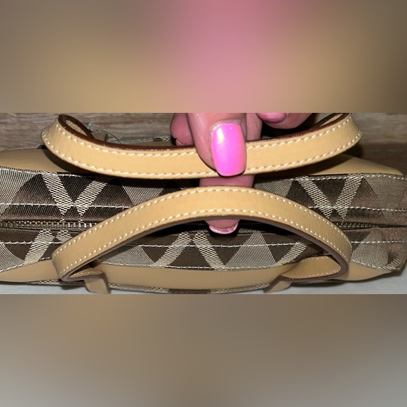 Givenchy Top Handle Leather and Tan Canvas Print EC - Picture 6 of 10